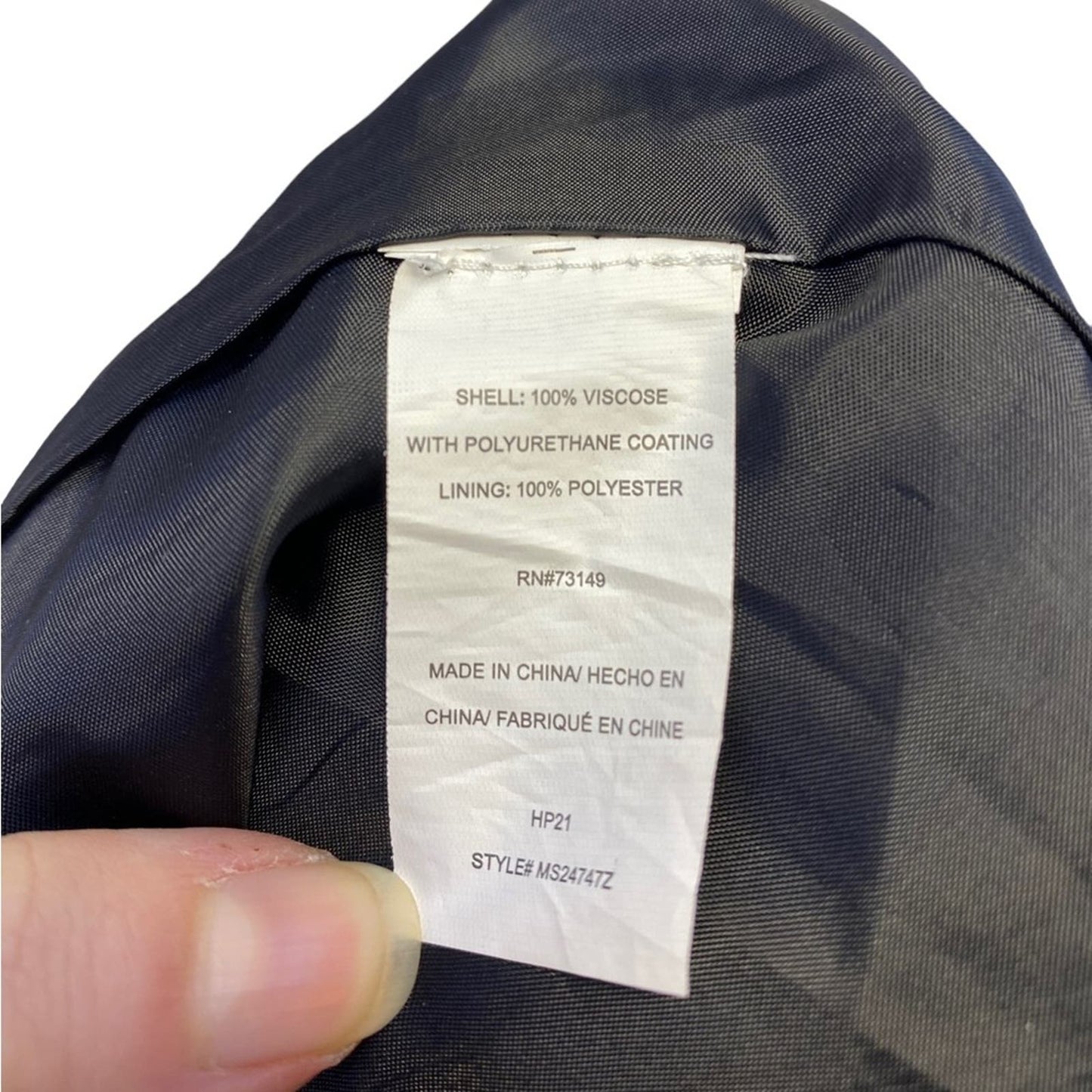 One5One Black Pleather Pleated Skirt