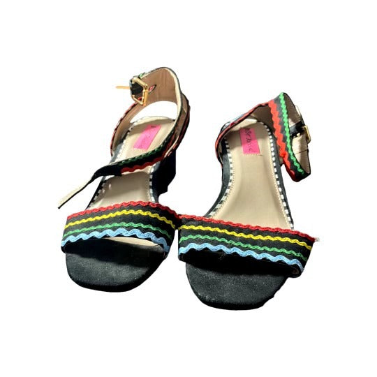 Betsey Johnson Black Multicolored Pumps