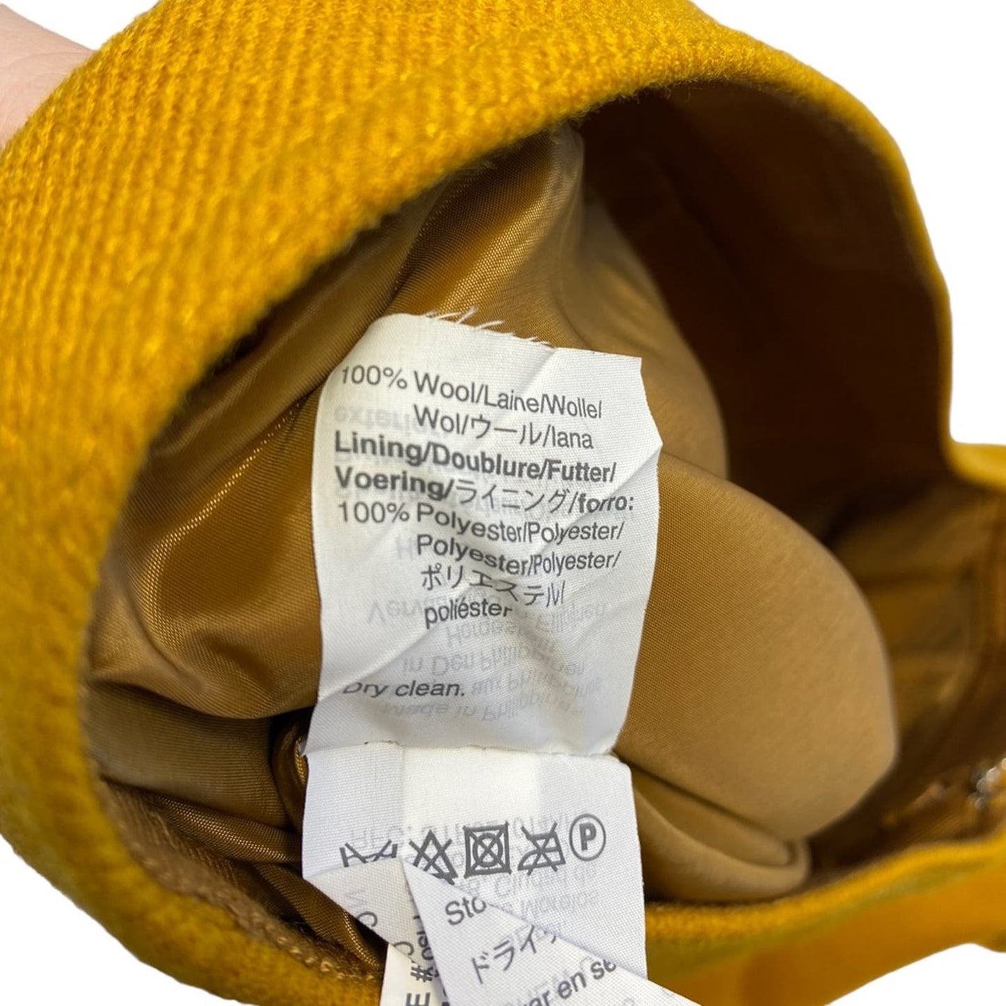 J. Crew Mustard Wool Pencil Skirt. Size 8T