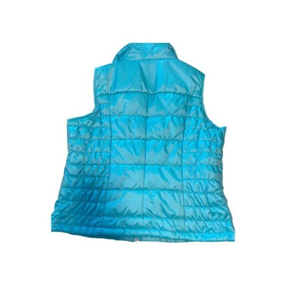 New York & Company Aqua Puffer Vest