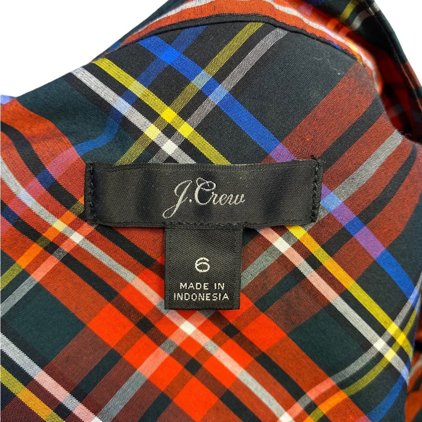 J. Crew Red Black Plaid Shirt