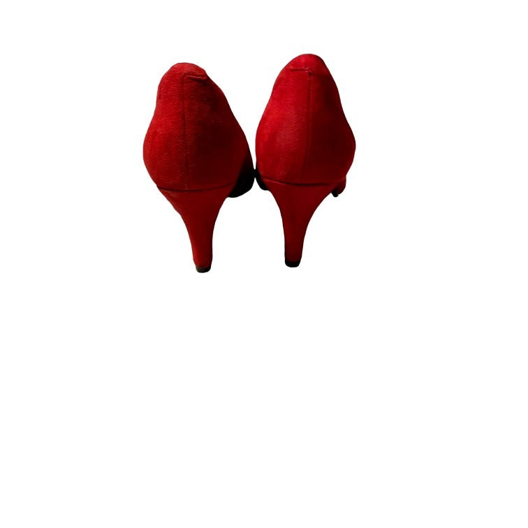 Clarks Red Ultra Suede Pumps