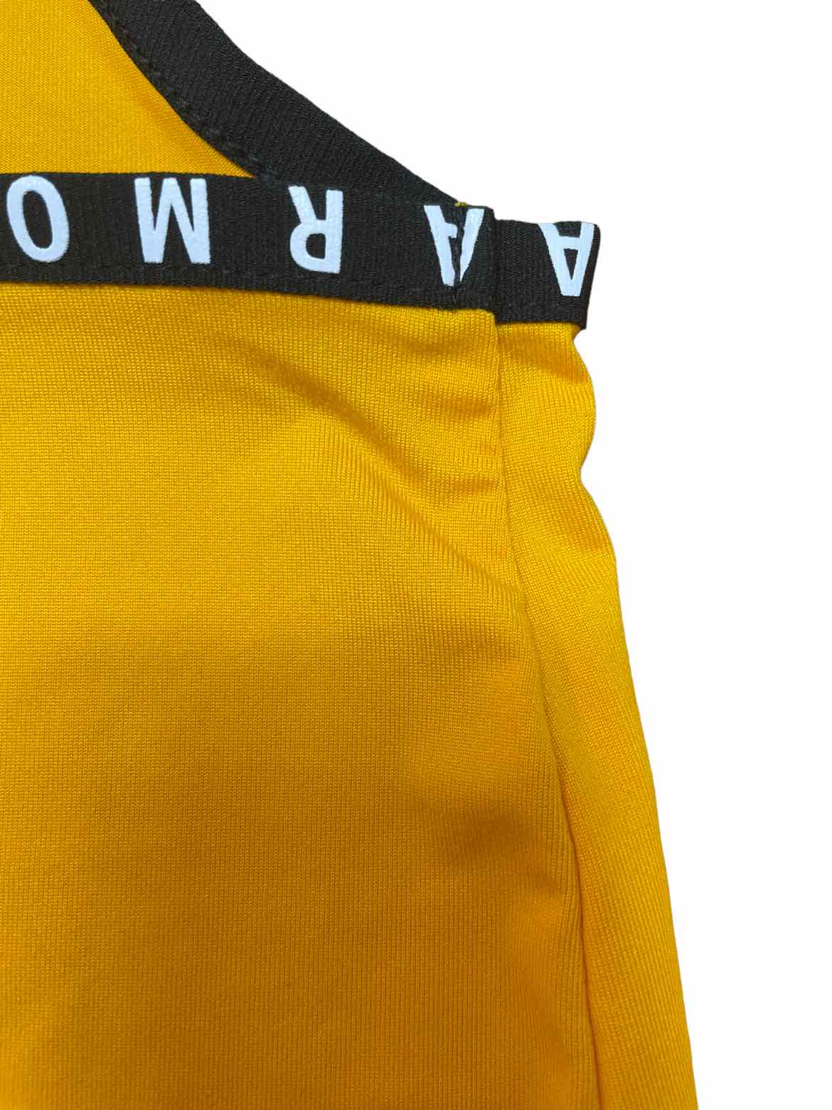 Under Armour Size S Yellow Polyester logo Active Wear Tank