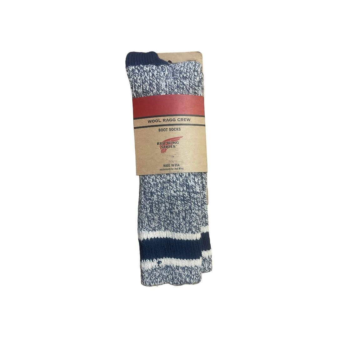 Red Wing Shoes Blue  Wool Ragg Crew Socks
