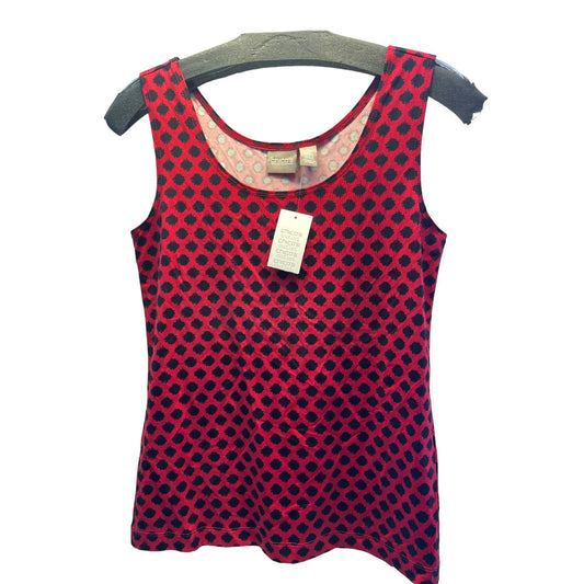 Chico's Red Black Dot Tank Top- NEW