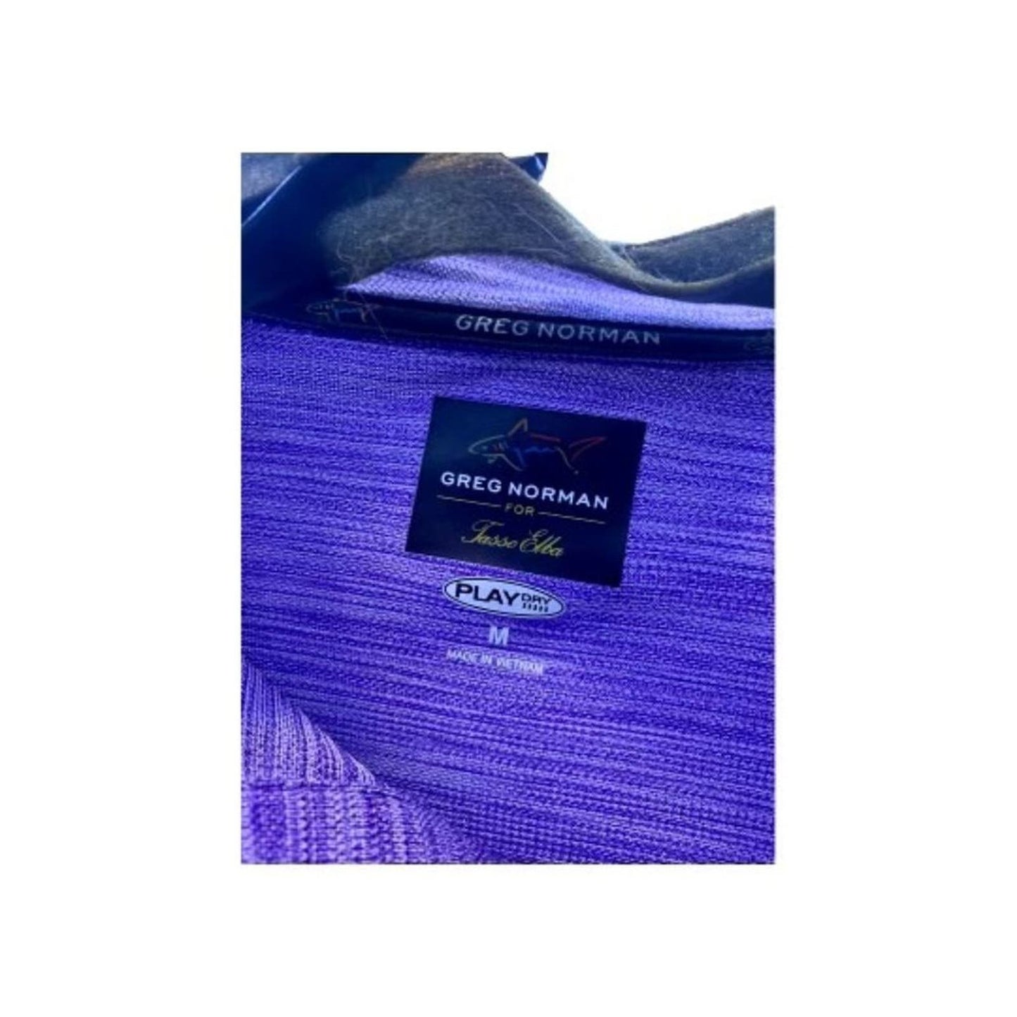 Greg Norman Purple Heathered Polo Style Shirt