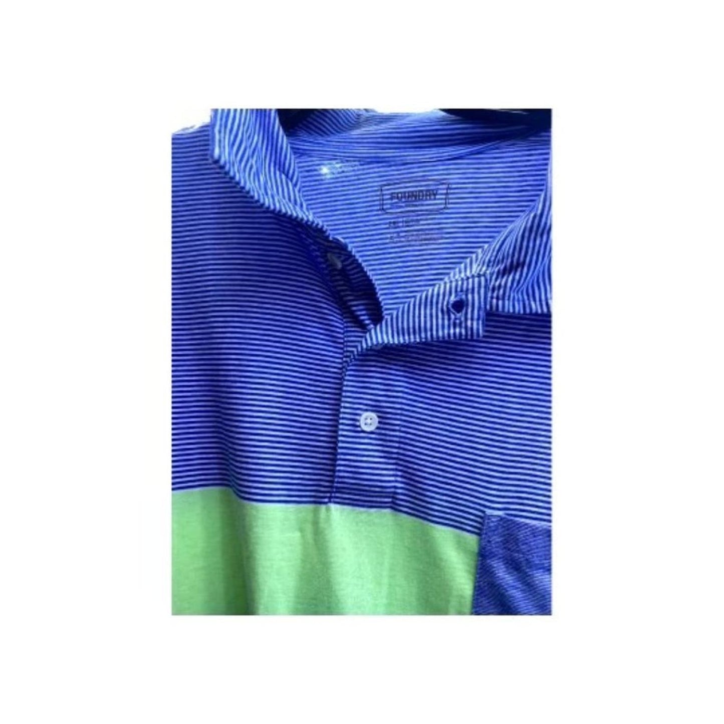 The Foundry Supply Co Blue Polo Style Shirt