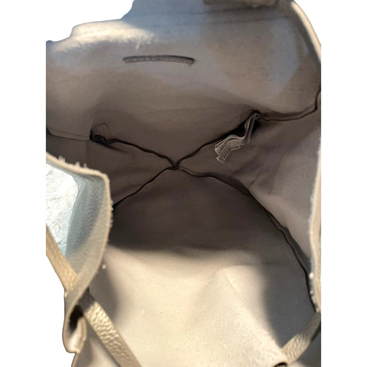 Zara Trafaluc Silver Leather backpack
