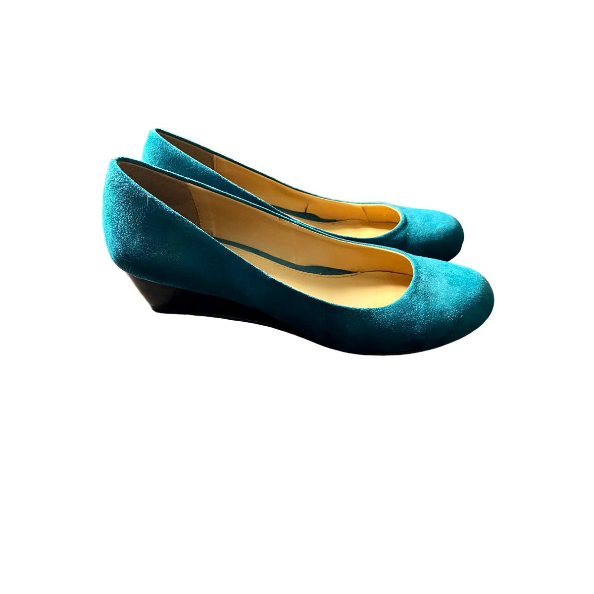 CL by  Laundry Teal Wedge Shoes