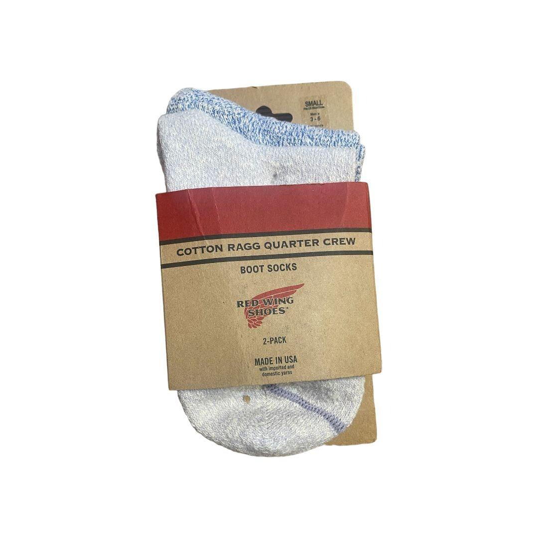 Red Wing Shoes 2 Pk Cotton Ragg Qtr Women's Boot Socks