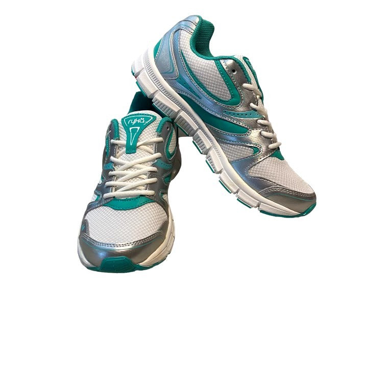 Ryka Teal White Sneakers- New