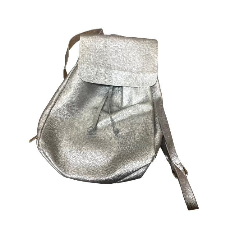 Zara Trafaluc Silver Leather backpack