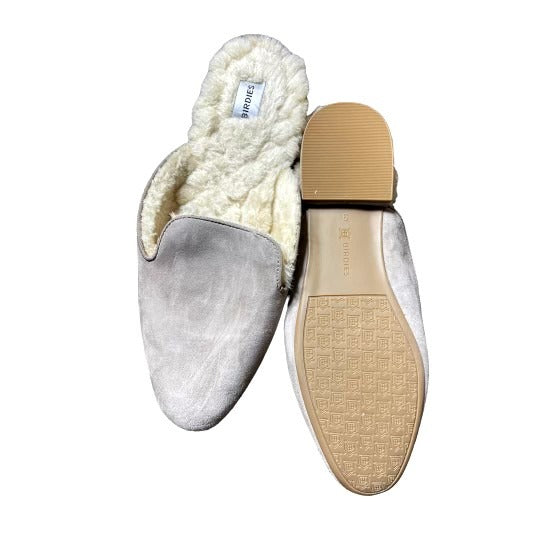 Birdies Taupe with Faux Fur Lined Mules