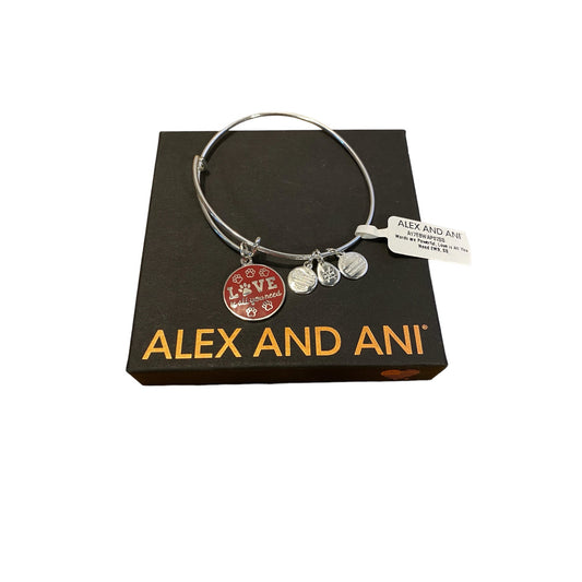 Alex & Ani Silver Charm Bracelet - Love is all you need