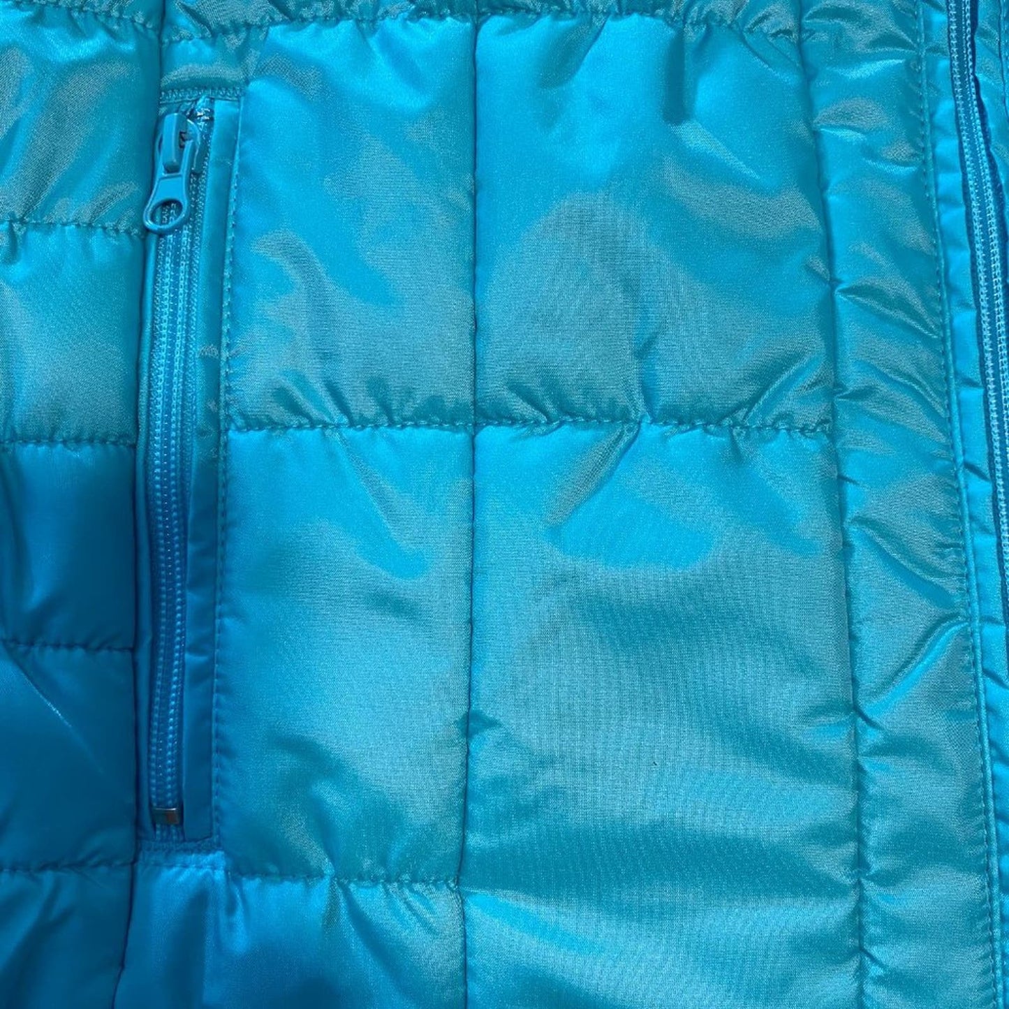 New York & Company Aqua Puffer Vest Size XL