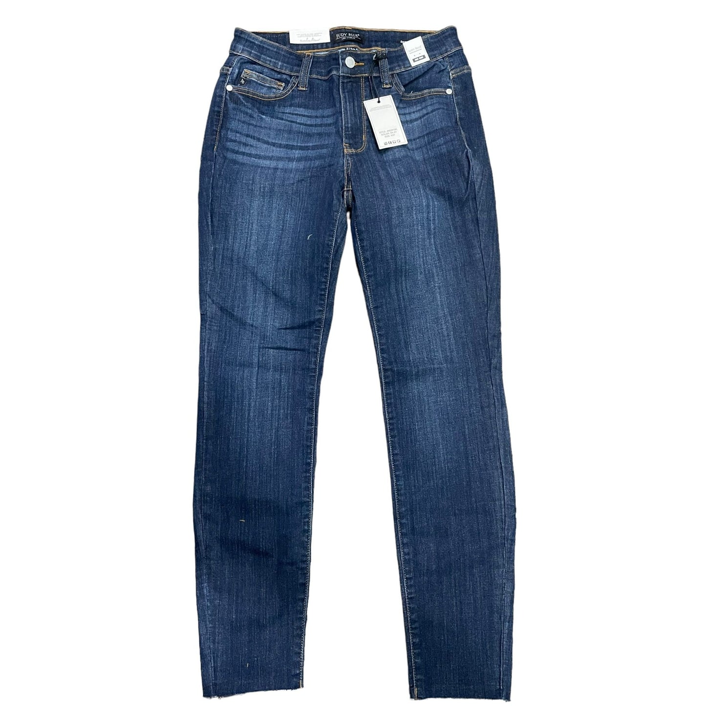 Judy Blue Dark Denim Mid Rise Skinny Fit Jeans