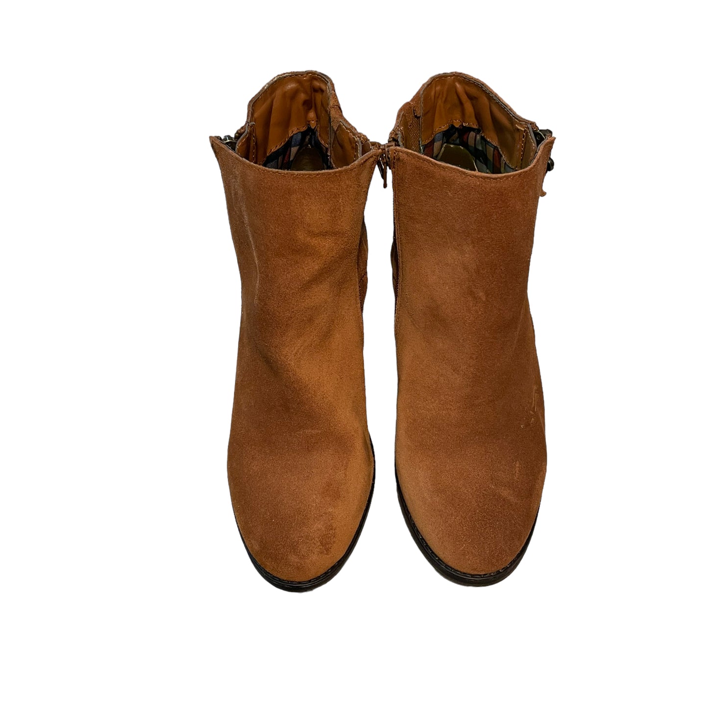 White Mountain Brown Suede Booties