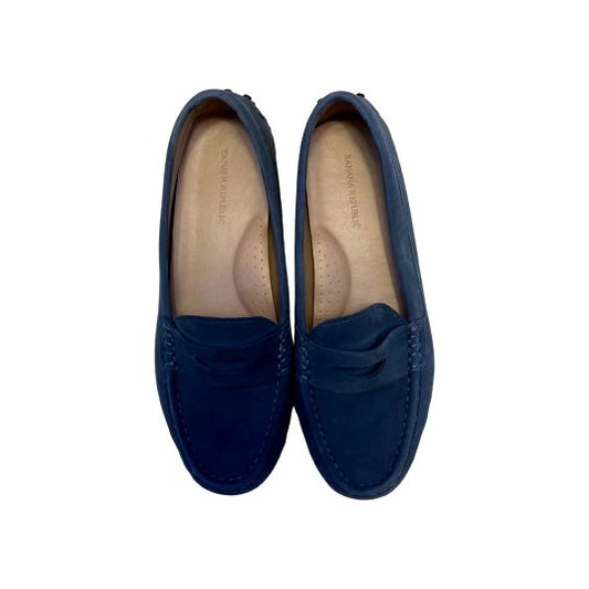Banana Republic Slate Blue Leather Loafers