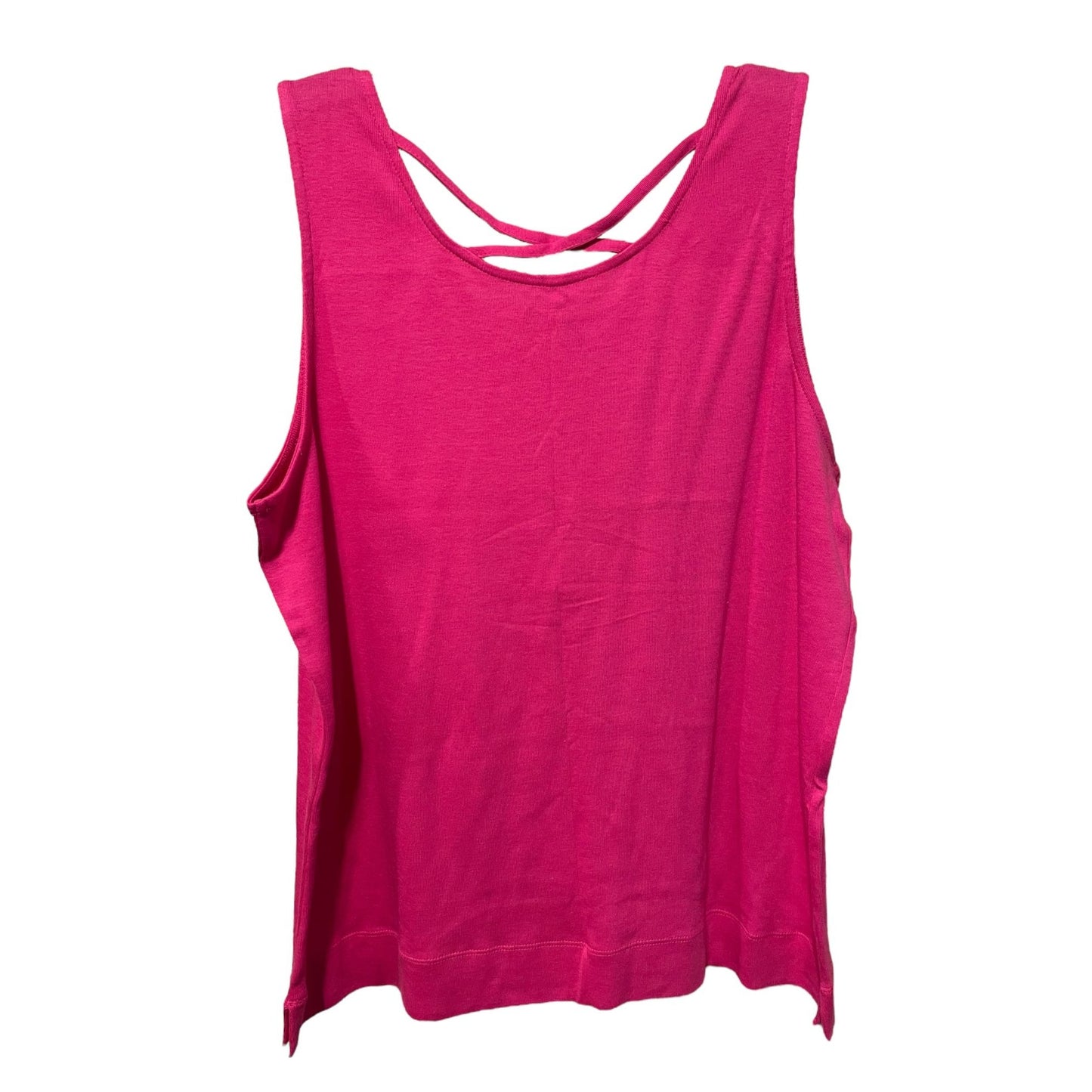 Chico's Hot Pink Sleeveless Shirt with details on Back