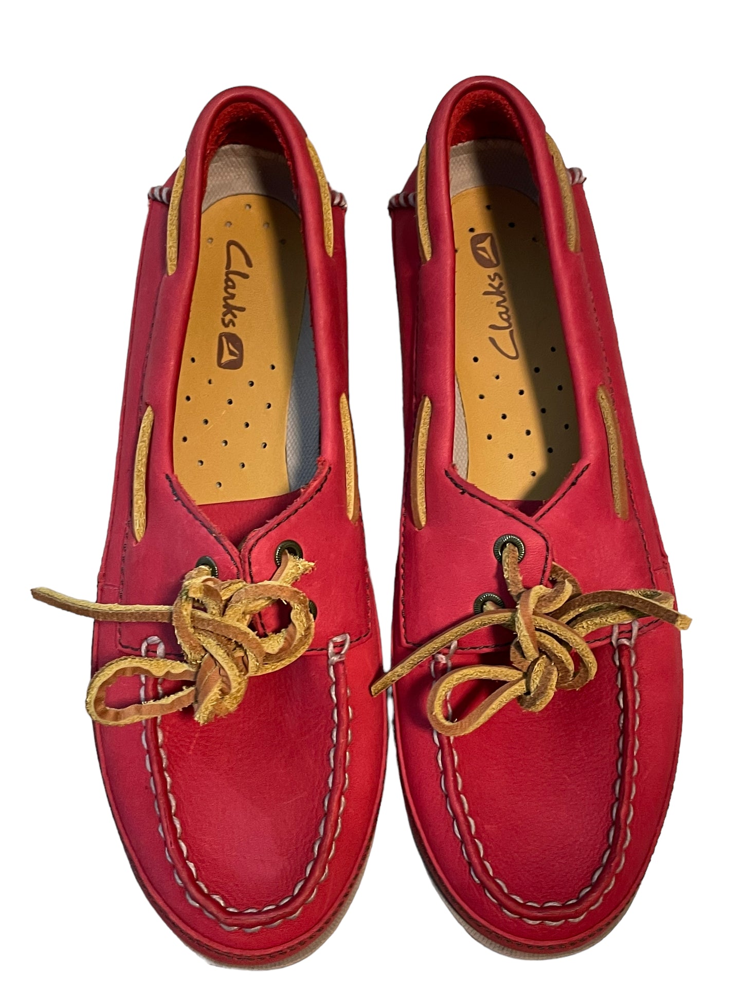 Clark’s Red leather Casual Shoes
