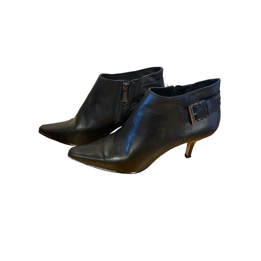 Donald J Pliner women's black thin-heeled booties