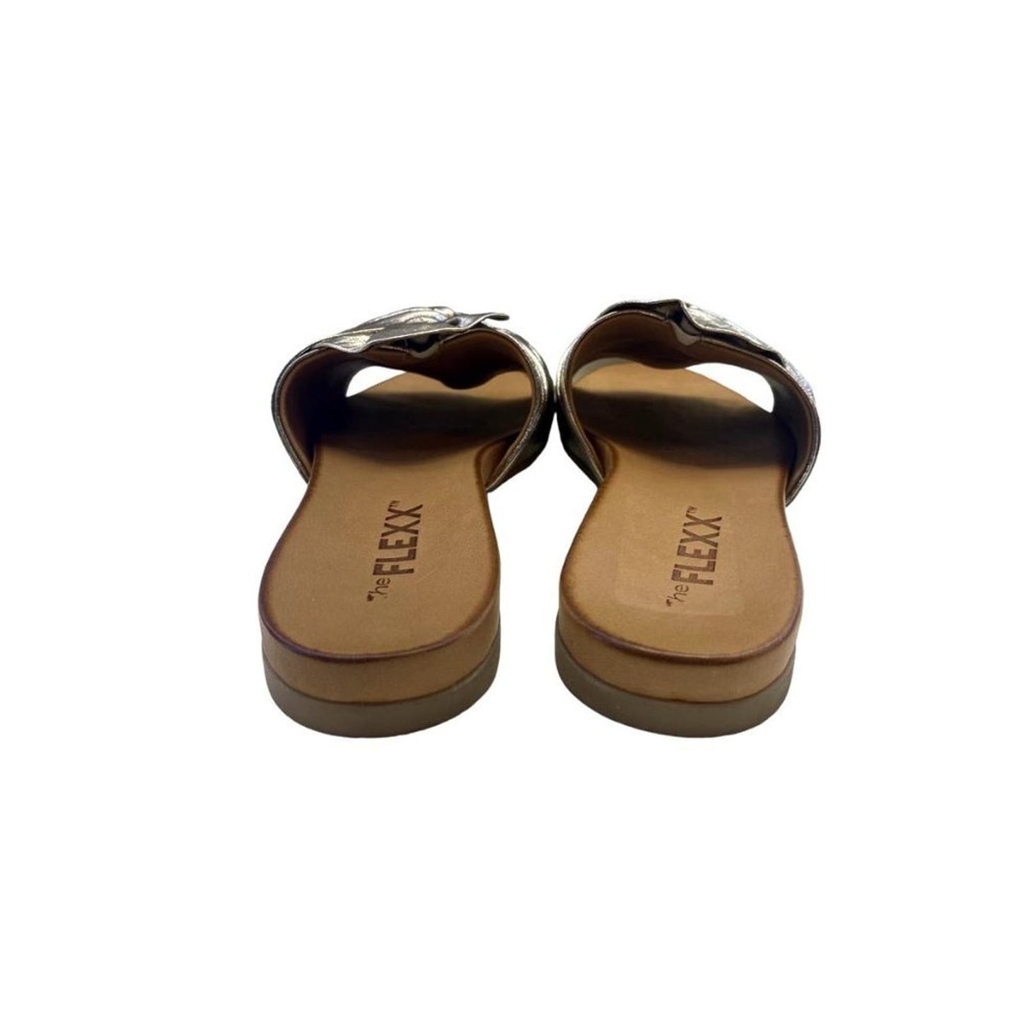 The Flex Gold Leather Knot Sandals