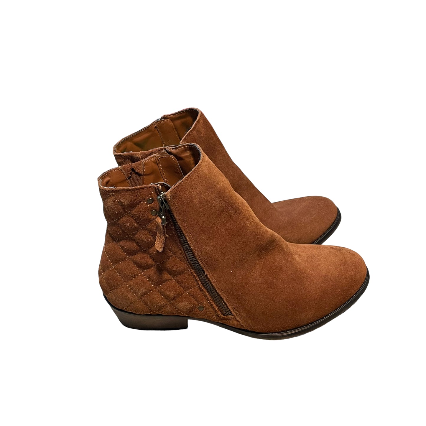 White Mountain Brown Suede Booties