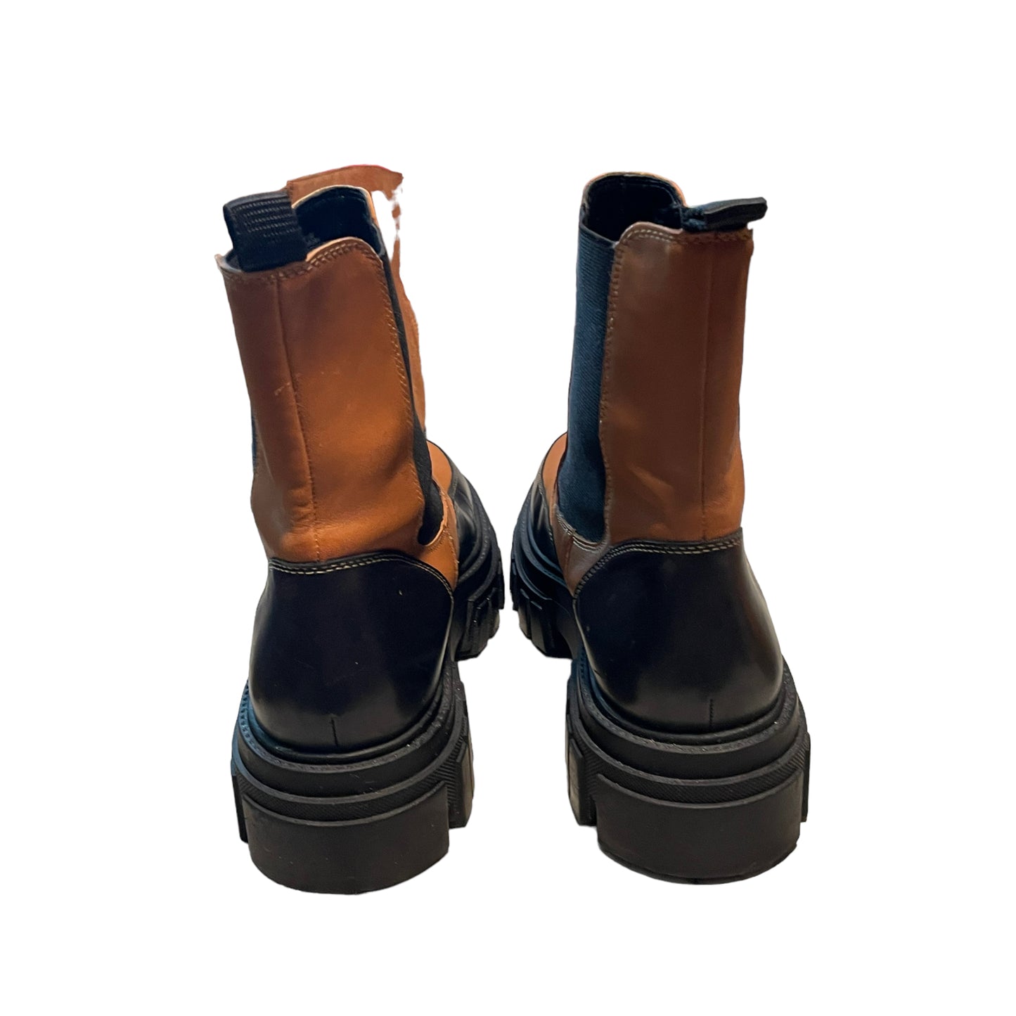 Marc Fisher Camel Brown/ Black Boots