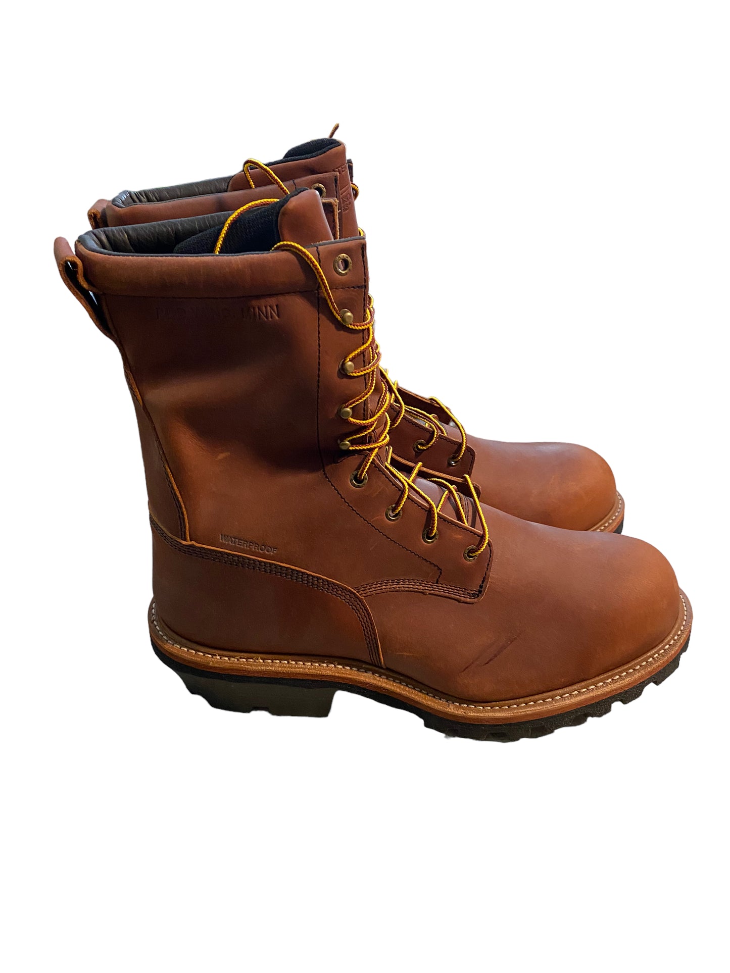Red Wing Brown Leather Work Boots