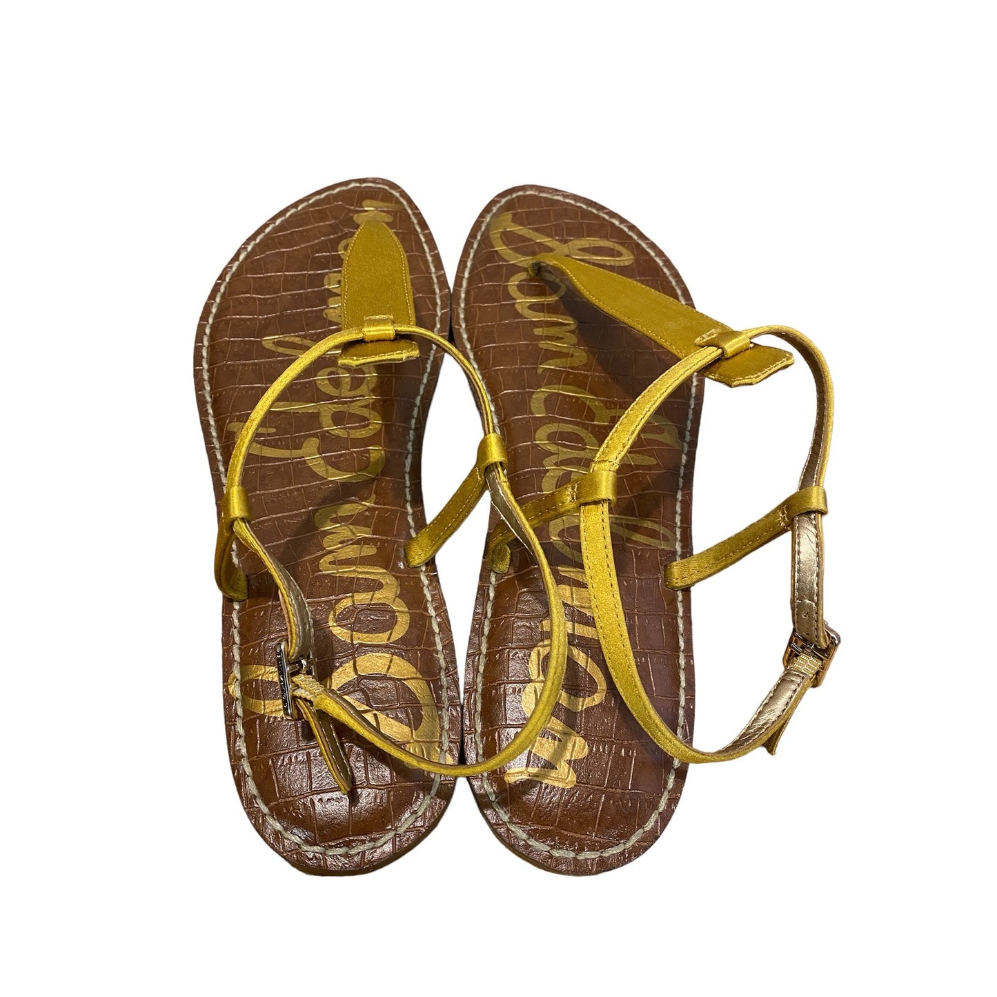 Sam Edelman women's Gold Satin Sandals