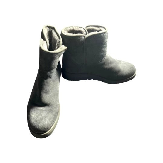 UGG Charcoal Gray Suede Boots