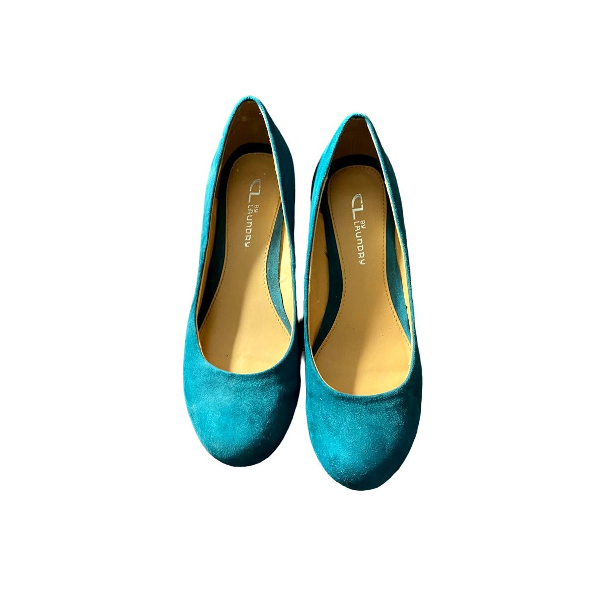 CL by  Laundry Teal Wedge Shoes