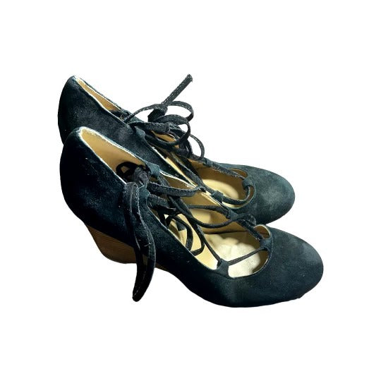 Adrienne Vittadini Black Wedge Shoes