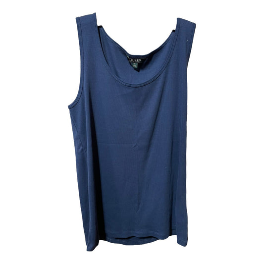 Lauren by Ralph Lauren blue Ribbed Tank Top