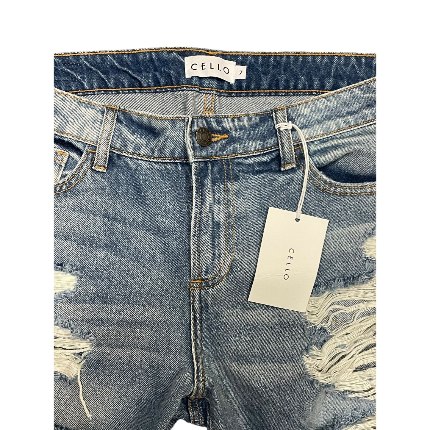 Cello Slim Boyfriend Jean- Light Wash