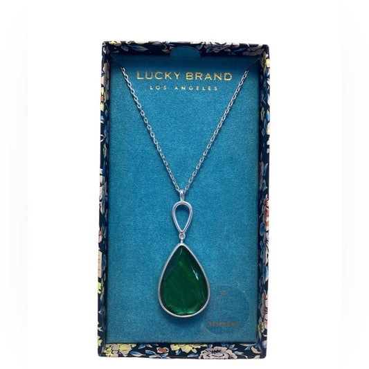 Lucky Brand  Silver Tone Reversible Necklace