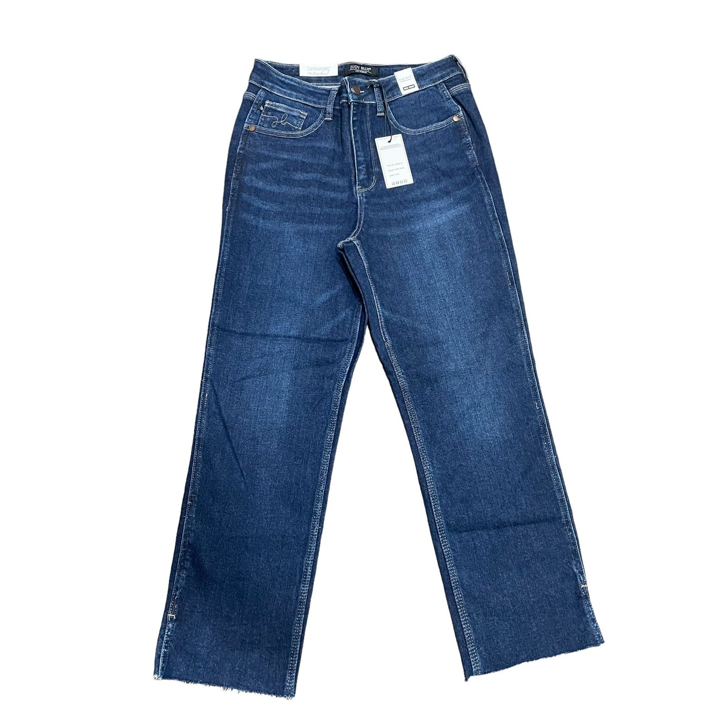 Judy Blue Dark Denim High Rise Cropped Straight