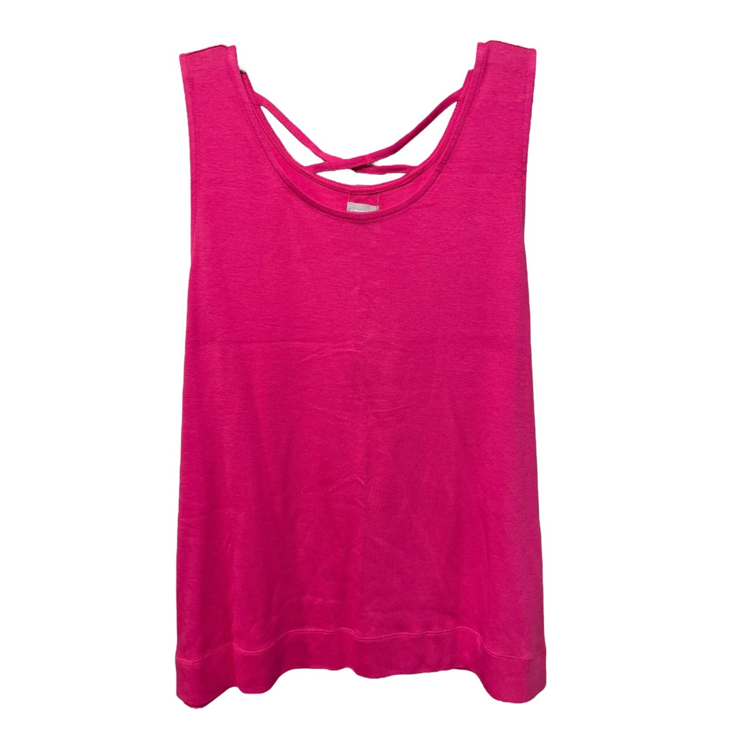 Chico's Hot Pink Sleeveless Shirt with details on Back