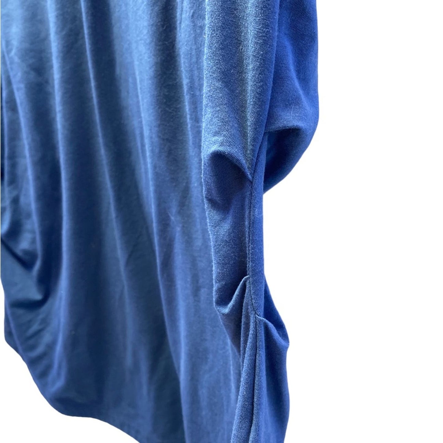 Athleta Slate Blue Sleeveless with ruffles on sides
