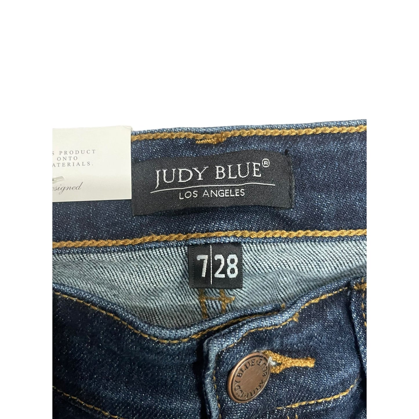 Judy Blue Dark Denim Mid Rise Slim Fit