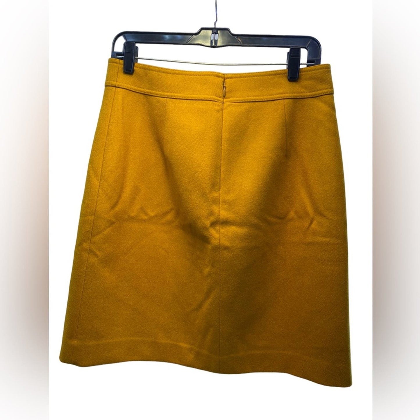 J. Crew Mustard Wool Pencil Skirt. Size 8T