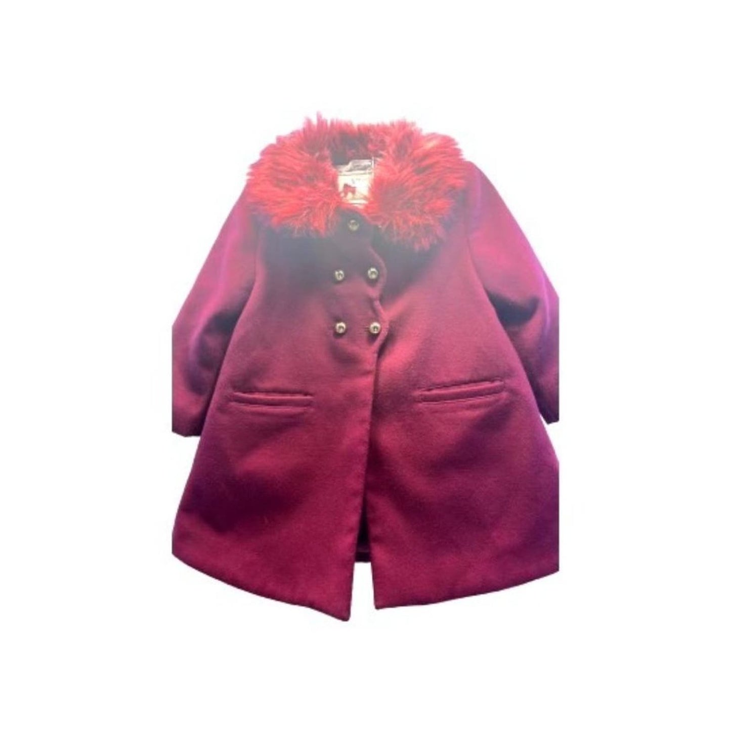 Janie and Jacket Wine Peacoat