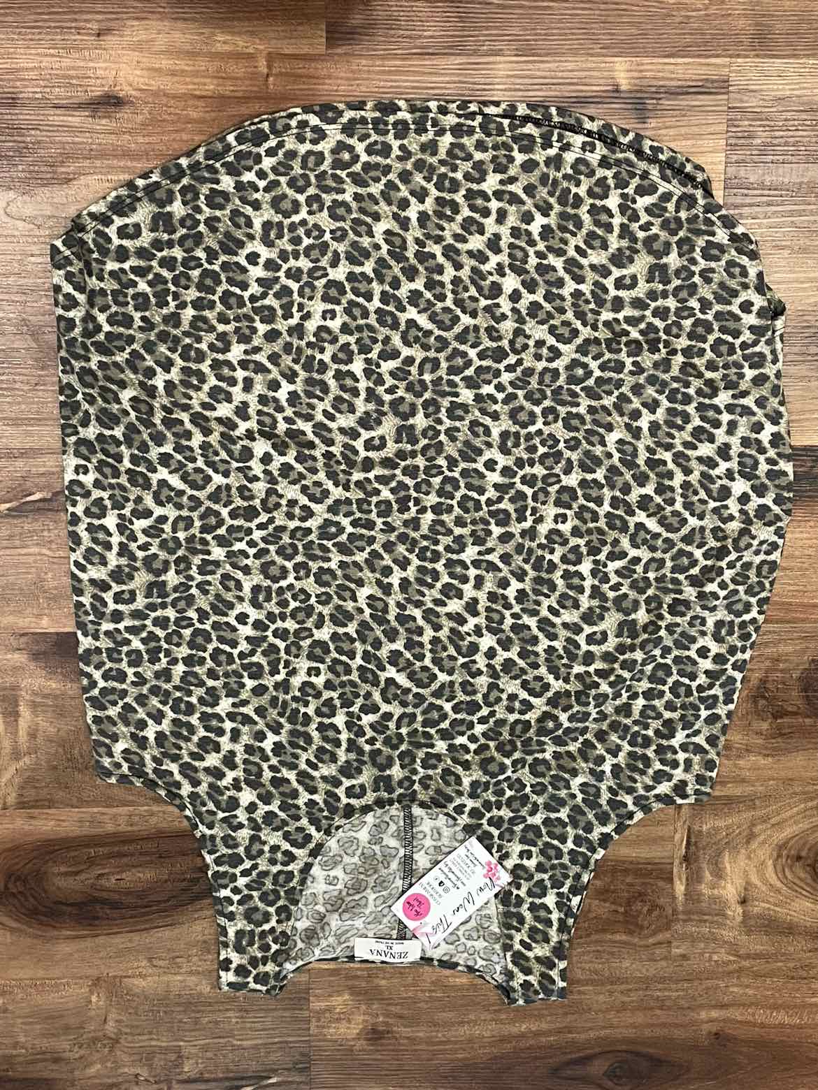 Zenana Size S cranberry leopard Tank Top